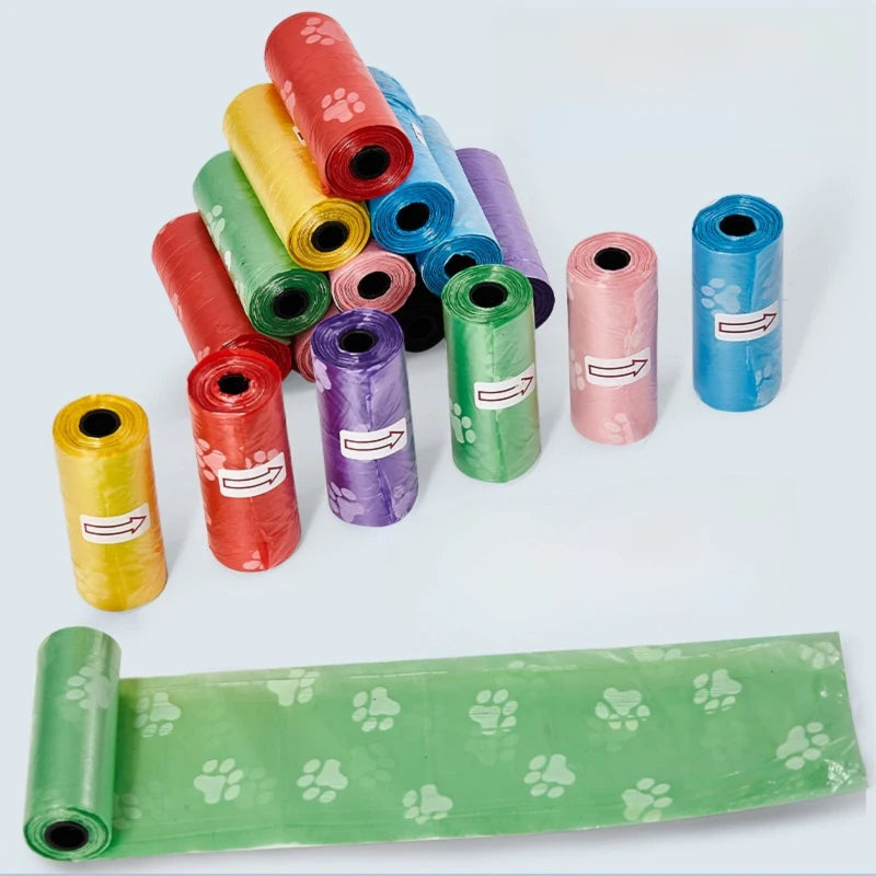 15Bags/Roll Dog Poop Bag Outdoor Cleaning Poop Bag Outdoor Clean Pets Supplies for Dog Refill Garbage Bag Pet Supplies