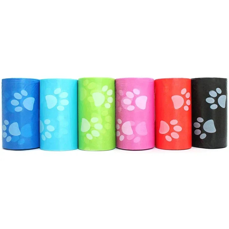 5-100Rolls Dog Poop Bag Outdoor Cleaning Poop Bag Outdoor Pets Supplies for Dog 15Bags/Roll Refill Garbage Bag Pet Supplies