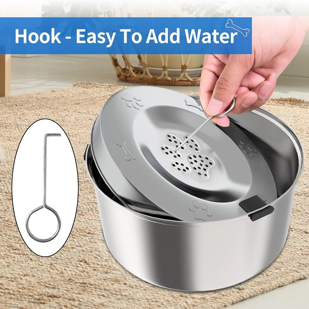 Bebedero Anti-Derrames | SteelFlow™ SlowSip 3L