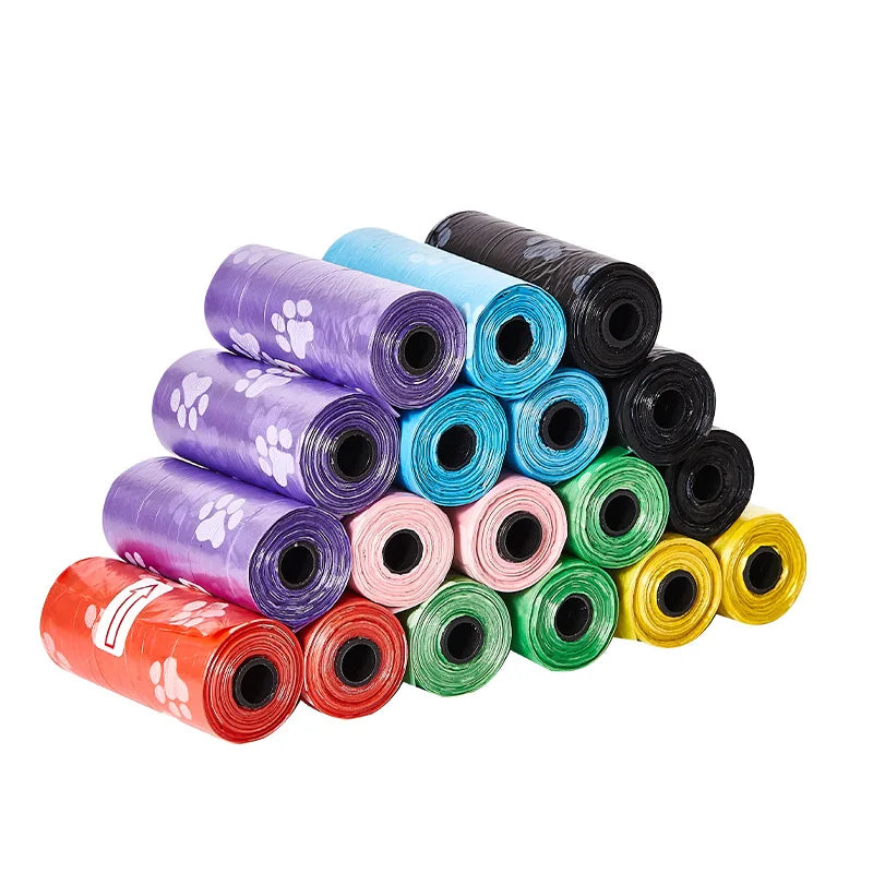 15Bags/Roll Dog Poop Bag Outdoor Cleaning Poop Bag Outdoor Clean Pets Supplies for Dog Refill Garbage Bag Pet Supplies