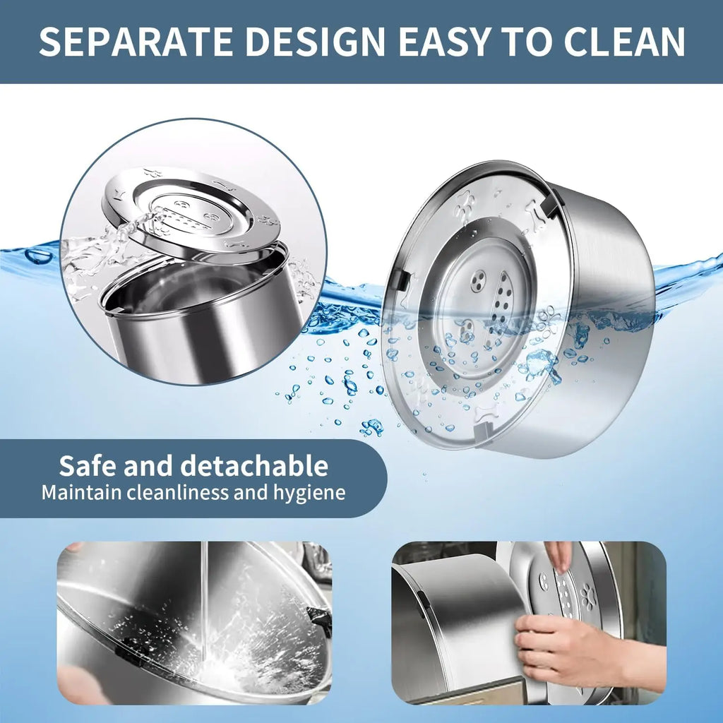 Bebedero Anti-Derrames | SteelFlow™ SlowSip 3L