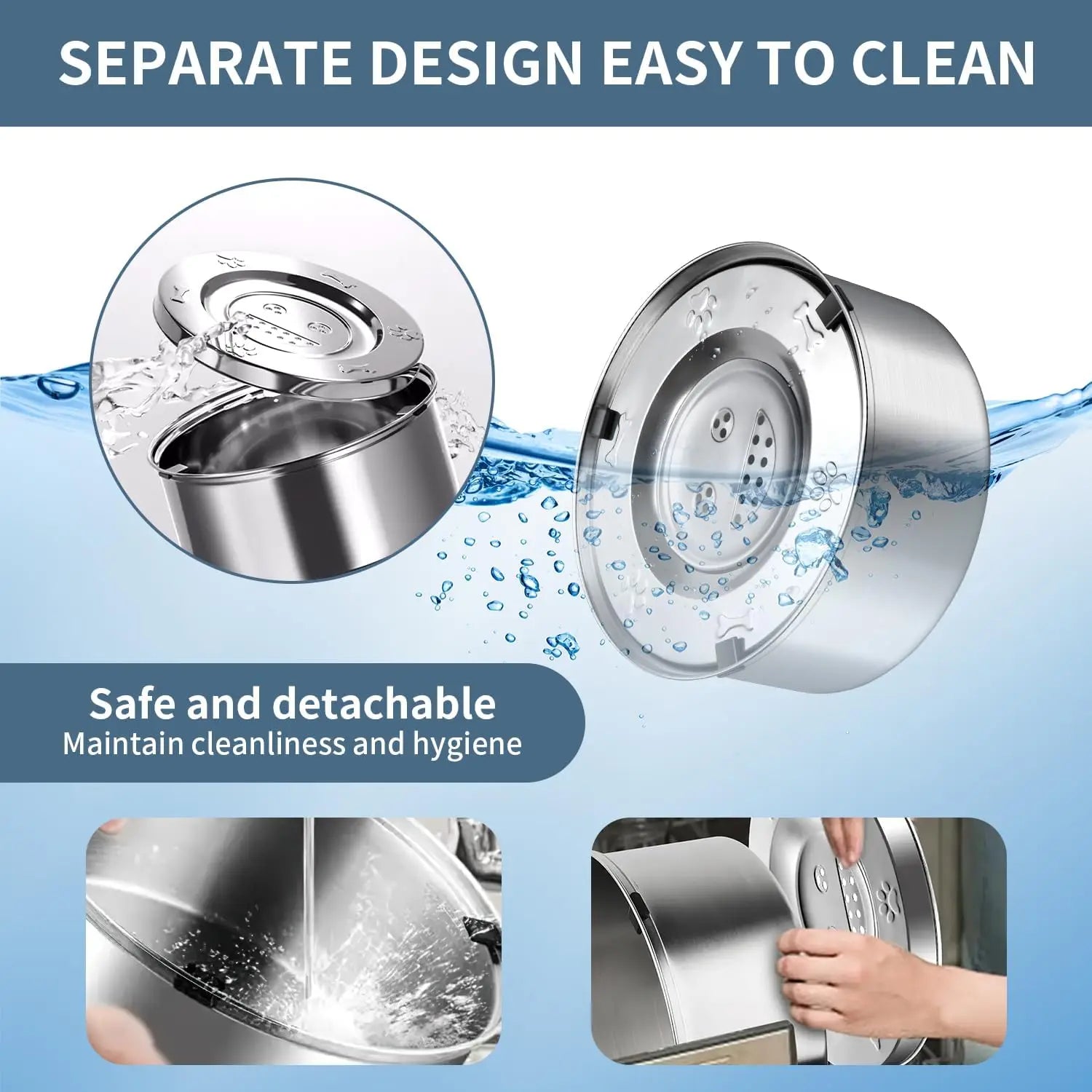 Bebedero Anti-Derrames | SteelFlow™ SlowSip 3L