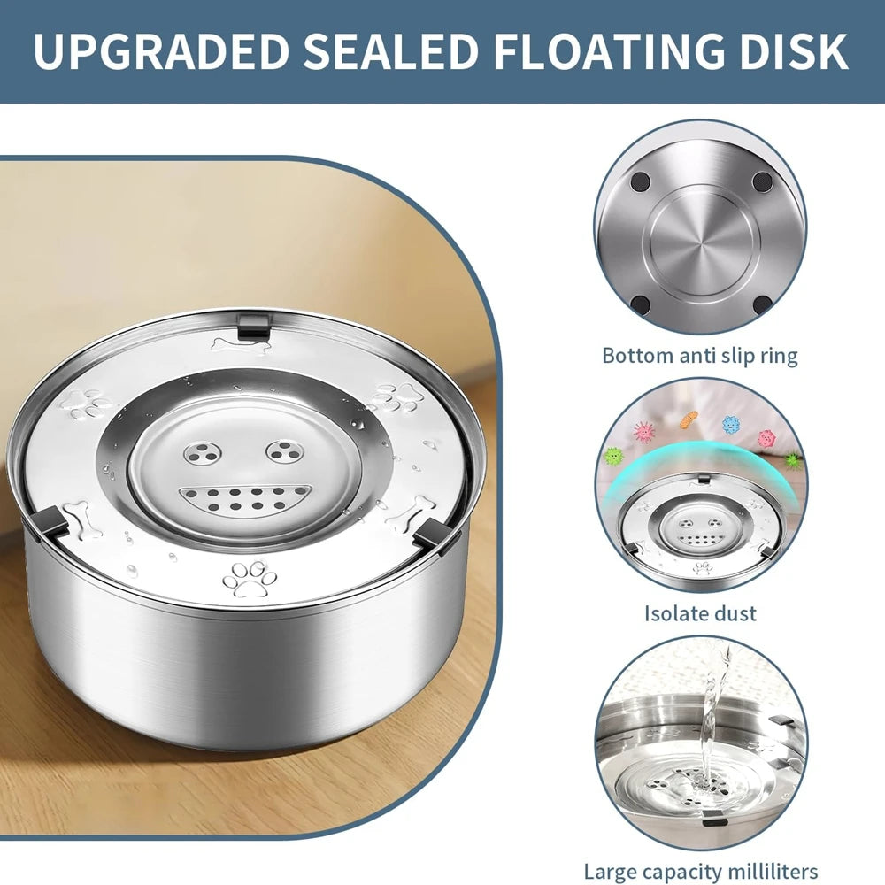 Bebedero Anti-Derrames | SteelFlow™ SlowSip 3L