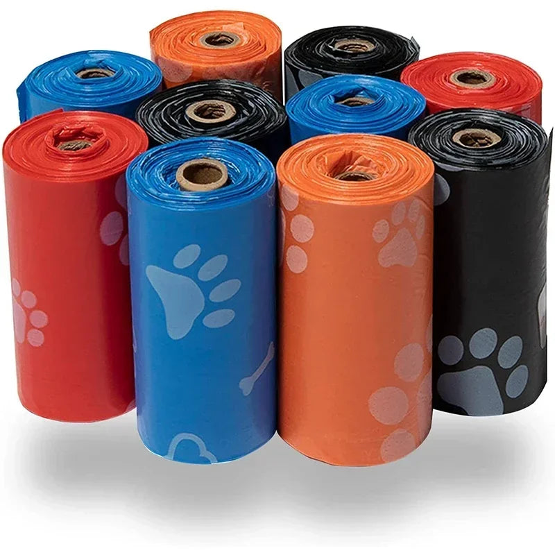 5-100Rolls Dog Poop Bag Outdoor Cleaning Poop Bag Outdoor Pets Supplies for Dog 15Bags/Roll Refill Garbage Bag Pet Supplies